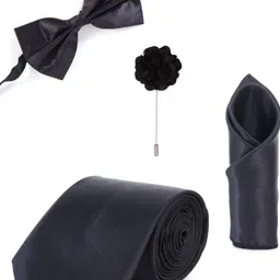 RANDOM STRIPE Satin Cufflink & Tie Pin Set image 2