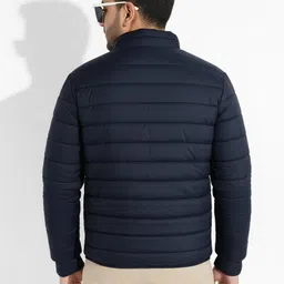 unstd Men Solid Puffer Jacket image 4