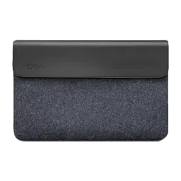 Lenovo Yoga Leather, Wool Felt Laptop Sleeve for 14 Inch Laptop (Dual Magnet Buckles, Black)-image-13