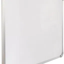 boardy Non Magnetic 2x3 Feet Glossy Marker Board Whiteboard with 1 Duster + 2 Markers | Best For Office, Shop, School & Household Purposes | Lightweight Aluminium Framed with Sliding Hanging Clips (60 cm x 90 cm) Whiteboards image 4