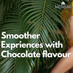 medibar Premium Chocolate Flavoured Compatible with condoms & toys`2 in 1 massage Gel & Lubricant image 3