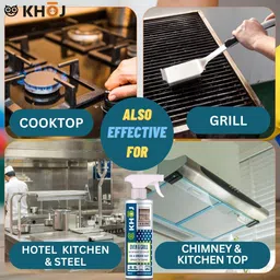 khoj Oven Grill Barbeque Cleaner, HeavyDuty Degreaser for Microwave, Chimney Oil Tawa image 5