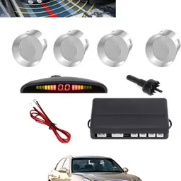 msnp 4Pcs Silver Reverse Parking Sound Warning sensor for car Protection-245 Universal Silver Reverse Assistance Praking Sensor for car-245 Parking Sensor-picture-34