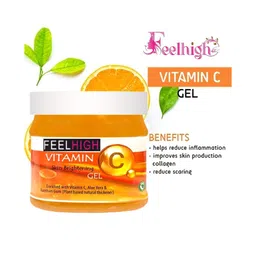 FEELHIGH Set Of 4 Vitamin C Scrub Cream Mask & Gel Facial Kit 500ml Each image 2