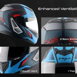 vega Edge Passion Motorbike Helmet image 3