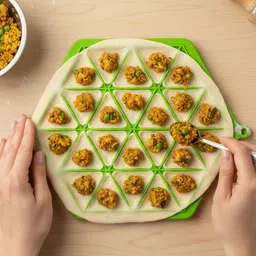 takshvi Cold [Takshvi] 24-in-1 Mini Samosa Maker Mould Manual Dough Press image 3