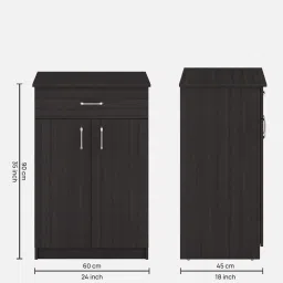 mintwud from pepperfry Saki Cabinet in Wenge Finish image 2