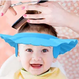 Soft Adjustable Visor Hat Safe Shampoo Shower Bathing Protection Bath Cap S0-image-13