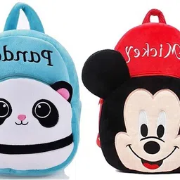 aveek Small 10 L Backpack AVK_combo of 2 red mickey, blue panda_543-picture-15