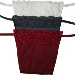 Women White, Multicolor, Maroon Mock Camisole-image-8
