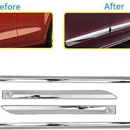 carshade Full Chrome Side Beading Protector for HONDA Jazz ALL Model Car Beading Roll For Door image 3