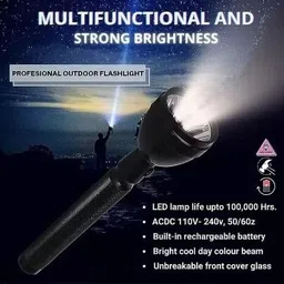 dazzel flex Rechargeable Search LED Light Long Range High Power 4 hrs Torch Emergency Light image 3
