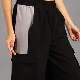 hrx by hrithik roshan Women Solid Black Track Pants image 5