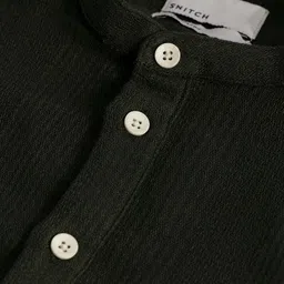 snitch Men Solid Pure Cotton Straight Kurta image 5