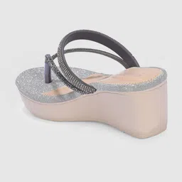 bizzaro Women BZ304 Lightweight Comfort Extra Soft Summer Trendy Premium Stylish Party Heels Sandal image 3