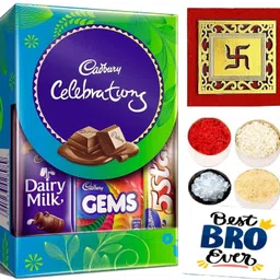 popfusion Bhaiya Dooj Tikka for Brother-Celebration Assorted Chocolates, Silk Thread Assorted Gift Box-picture-10