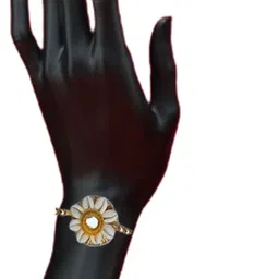 honbon Shell, Fabric Yellow, White Jewel Set image 5