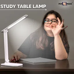 pick ur needs Rechargeable Study table lamp Foldable With Touch Sensor Lithium Battery Dual Power Backup Study Lamp image 4