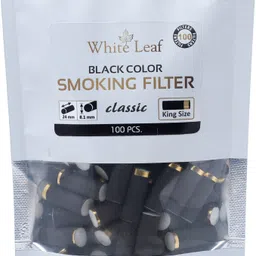 white leaf Regular King Size Smoking Filters (24 MM*7 MM Filter) 100 Filters/Pack Smoking Cessations-picture-22