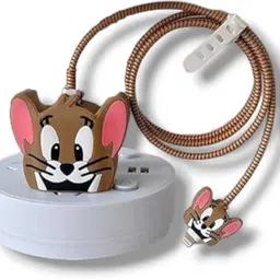 YSTIFYRA Samsung Adapter 25W USB-C Charger Cover 3D Cute Jerry With Cable Protector-picture-25