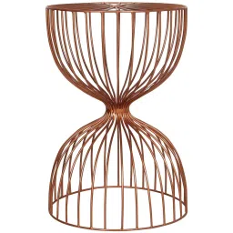 trevi furniture Berlin End Table in Rose Gold Finish image 4