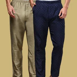 white heart Pack of 2 Pack of 2 Printed Ethnic Pyjamas Men Pyjama-picture-13