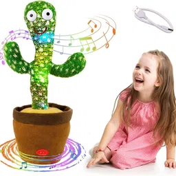 sonpal Best Quality Rechargeable Battery Dancing Cactus Talking Toy, Wriggle & Singing-picture-30