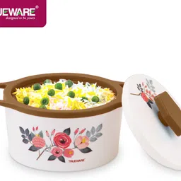 trueware Florra Inner steel outer plastic thermoware 1500 Casserole- Brown Thermoware Casserole image 4