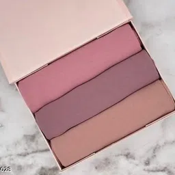 hijab Solid Georgette Women Multicolor Fancy Scarf-picture-21