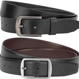 jungler Men Evening, Party, Formal, Casual Brown, Black Genuine Leather Belt-picture-29
