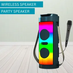Clairbell Game (PORTABLE BLUETOOTH PARTY SPEAKER) With Mic & High Quality Bass SoundI360 40 W Bluetooth Party Speaker image 1