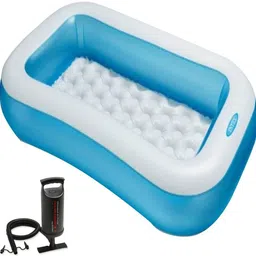dingla 5 Feet Rectangular Inflatable Pool Tub With Pump-picture-34