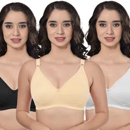 Pack of 3 Women Everyday Non Padded Bra-image-22