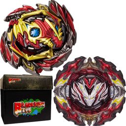 bladeking beys B145 Venom Diabolos Vanguard Bullet+B195 Prominence Valkyrie Over Atomic+Box-picture-13