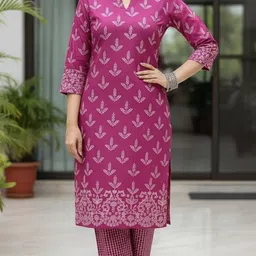 subhan clothing Women Wool Ethnic Top Pant Set image 1