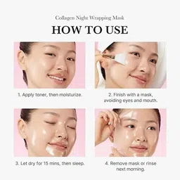 venvo Pink Collagen Peel Mask for Nighttime Skin Renewal image 3