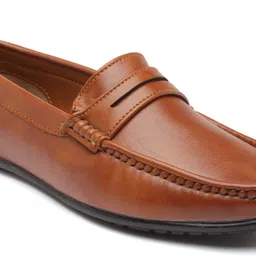 action Lightweight | Comfortable | Trendy | Daily Wear | Synthetic Leather Loafers For Men image 2