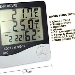 goodsbazaar THNK-HTC-01 Thinkever HTC-1 Hygrometer Thermometer (White) All-in-One Digital Moisture Measurer image 2