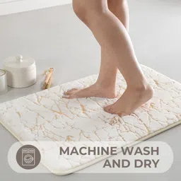 ruseela White Cotton Area Rug image 3