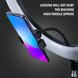 Paradox 10"Big Selfie LED Ring Light 7ft Tripod Stand live video Stream Phone Holder P81 Ring Flash image 4