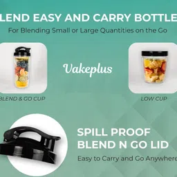 vakeplus Complete Kitchen Machine| SS Blades 500 W Juicer Mixer Grinder image 5