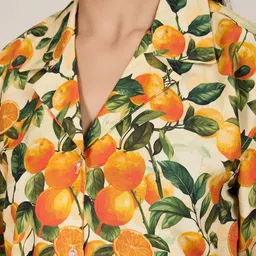 house of mira Women Relaxed Fit Fit Printed Spread Collar Casual Shirt image 5