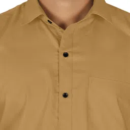 fibermill Men Regular Fit Solid Spread Collar Formal Shirt image 3