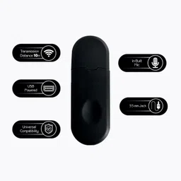 Raptas Portable Bluetooth Dongle Receiver Hands-Free Bluetooth Aux Adapter Wireless Music Streaming for Home Car Audio Bluetooth image 2