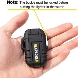 TrustShip Beautiful And Gifting Purpose For Cigarette Lovers Mini Pocket Size Lighter | No Flame | No Gas | No Smell ™Latest Brand New Waterproof Double Arc Plasma Lighter | Flameless And Windproof Lighter Cigarette Lighter image 2