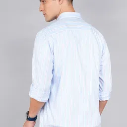 allen solly Men Regular Fit Striped Casual Shirt image 4