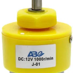 erhindia 1000 RPM Dc 12V High Torque Electric Micro Speed Yellow Geared Motor for robotic and science projects Educational Electronic Hobby Kit-picture-11