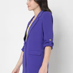 vero moda Women Solid Single Breasted Casual Blazer image 3