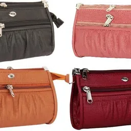 rapid costore Casual Maroon, Pink, Tan, Black Clutch-picture-12