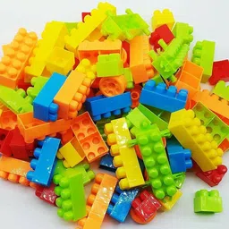 arizon Building Blocks with Wheel/Smart Activity Train Blocks For Kids 51+pcs image 3